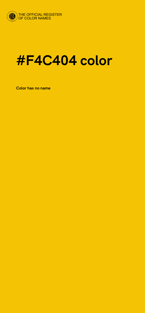 #F4C404 color image