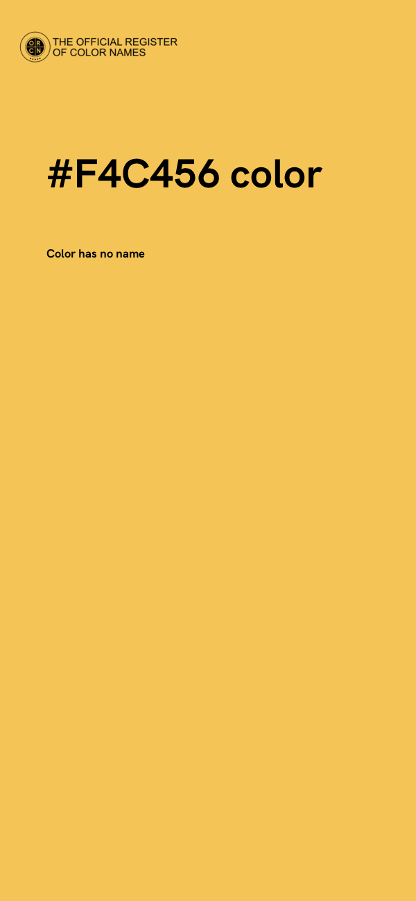 #F4C456 color image