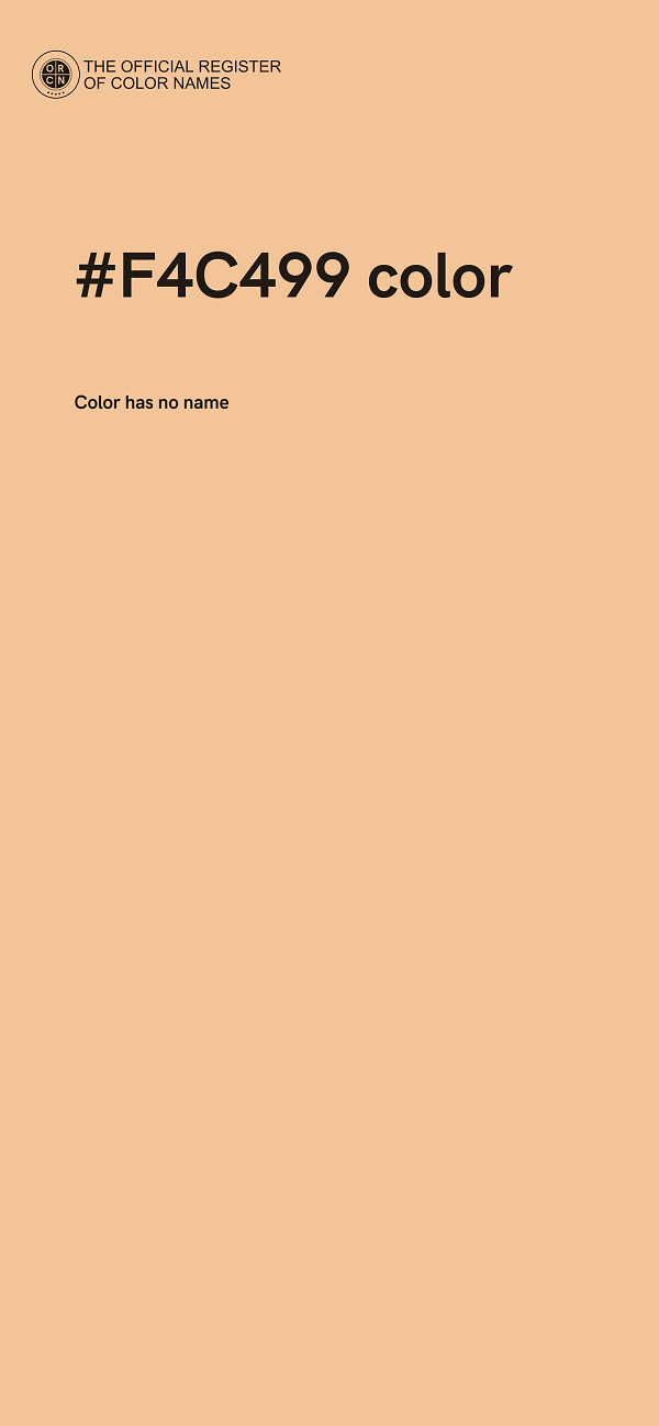 #F4C499 color image