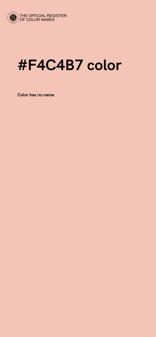 #F4C4B7 color image