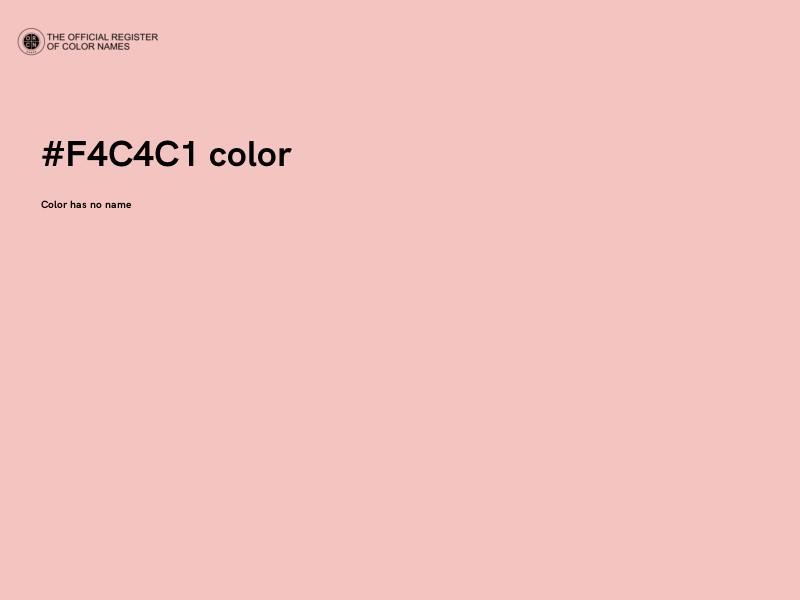 #F4C4C1 color image