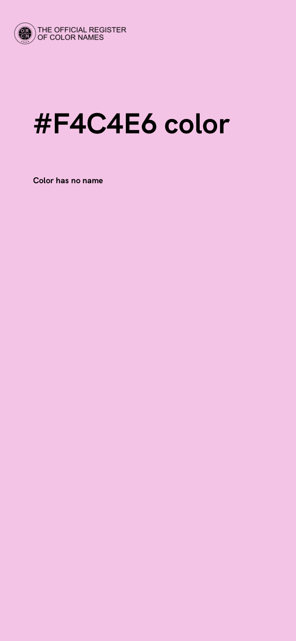 #F4C4E6 color image