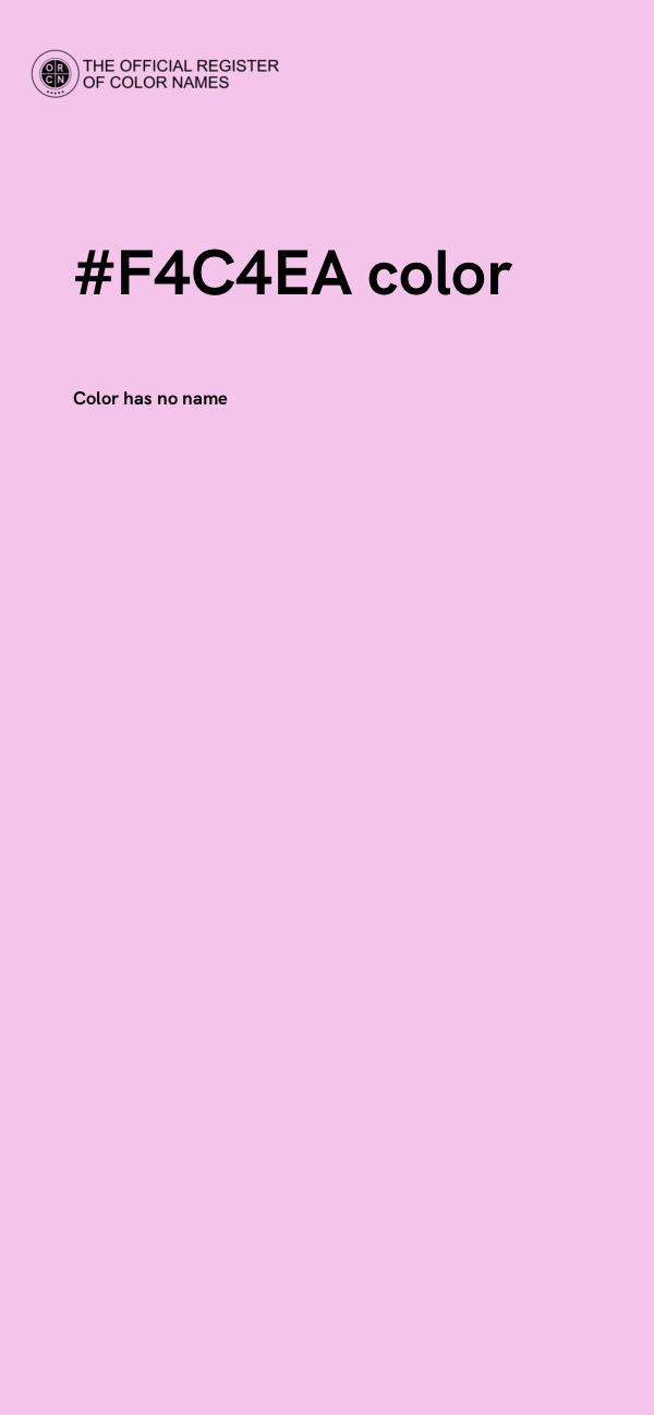 #F4C4EA color image