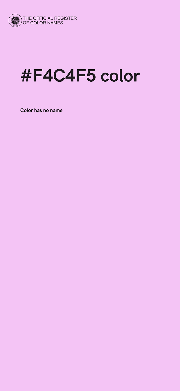 #F4C4F5 color image