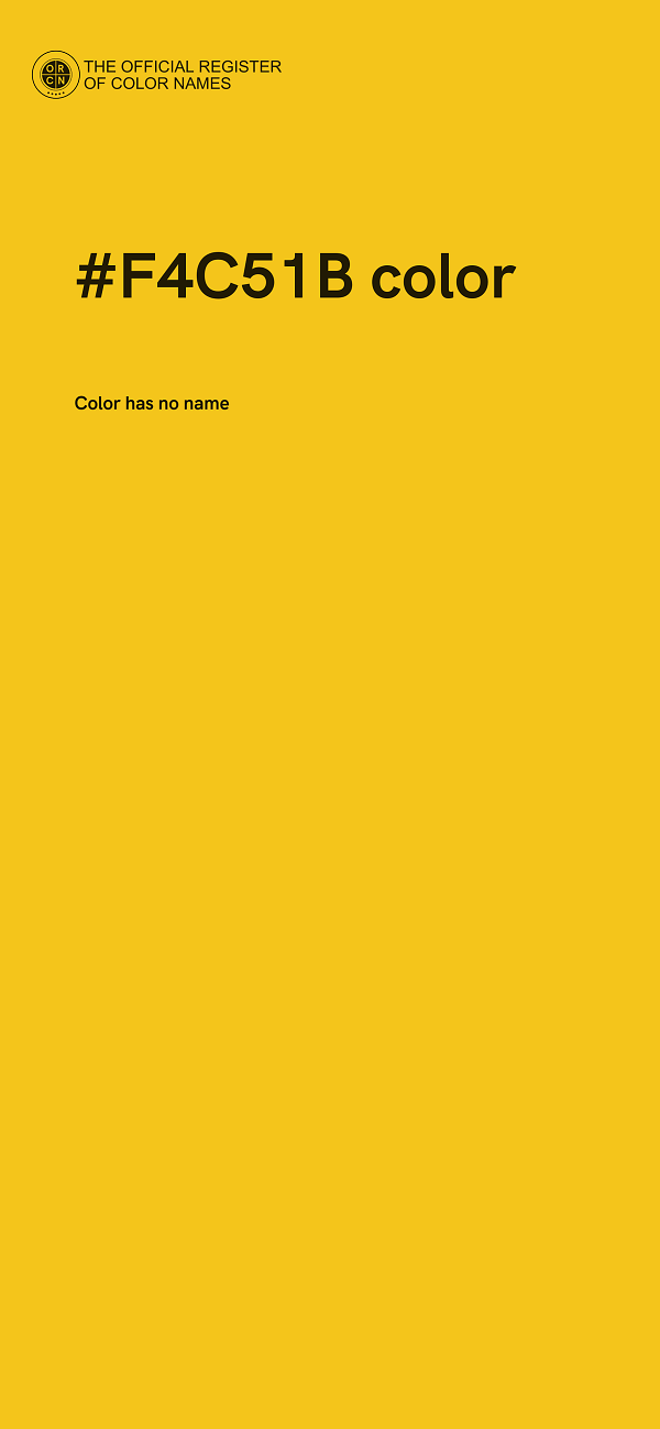 #F4C51B color image