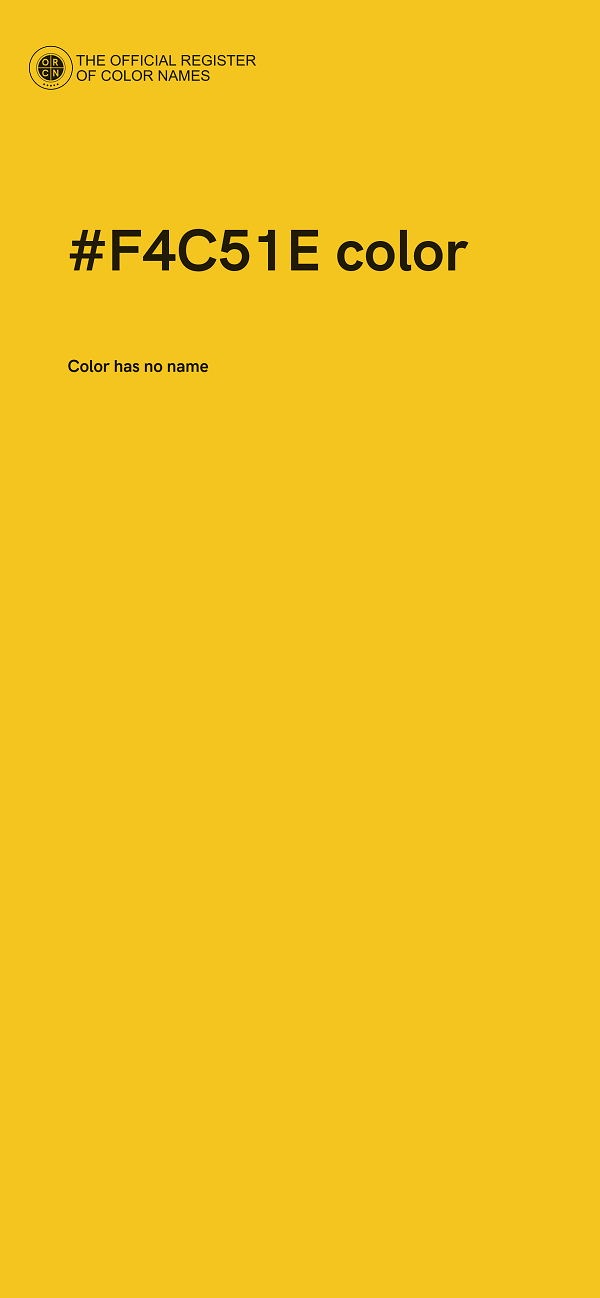 #F4C51E color image