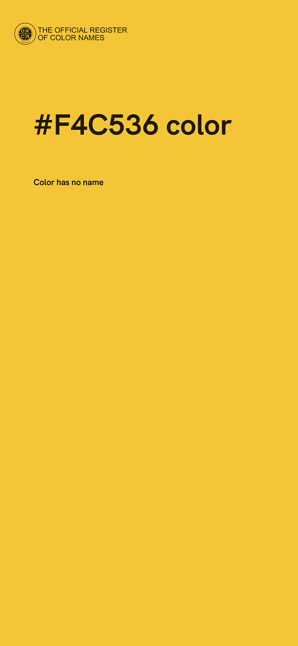 #F4C536 color image