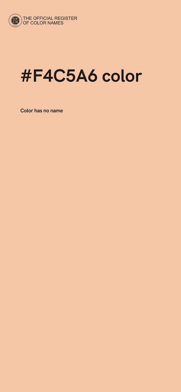 #F4C5A6 color image