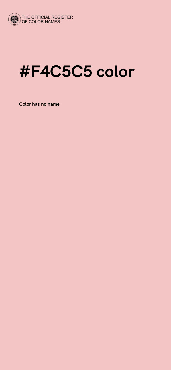 #F4C5C5 color image