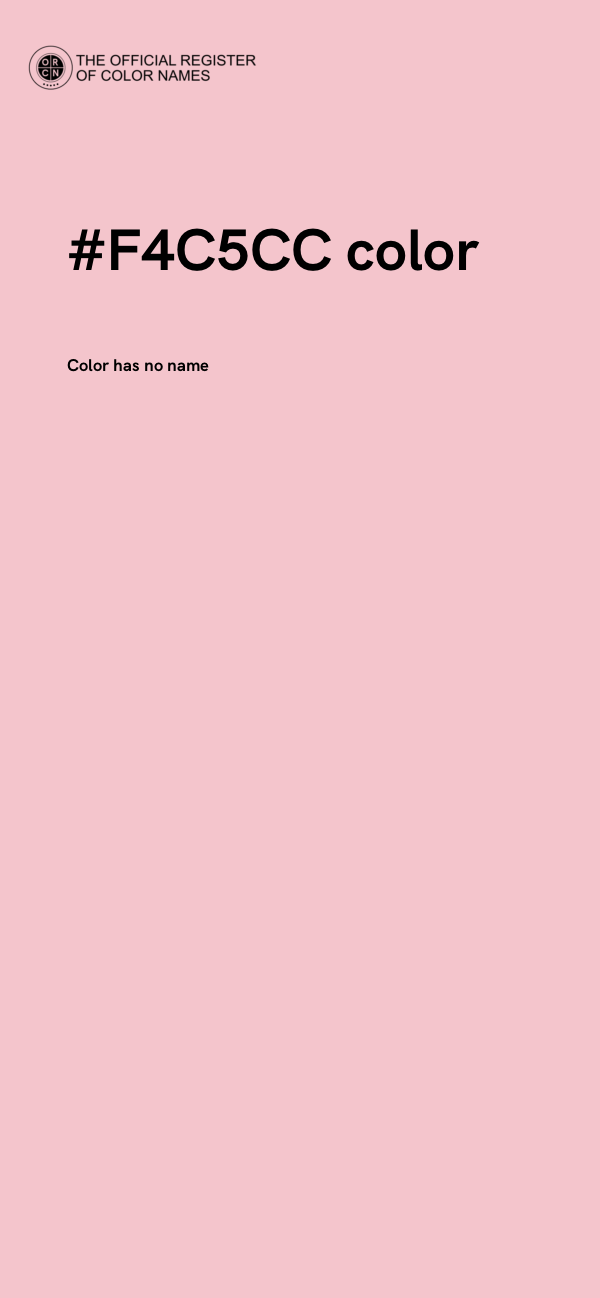 #F4C5CC color image