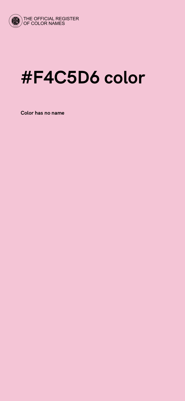 #F4C5D6 color image