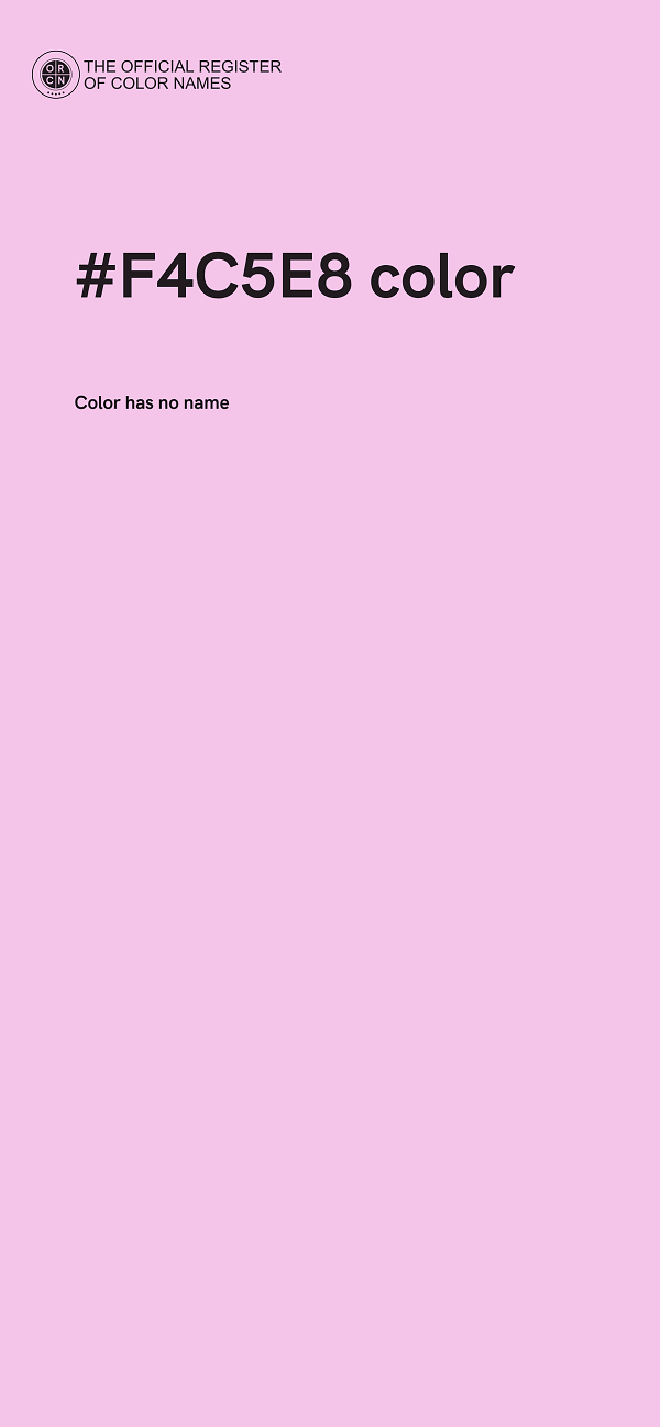#F4C5E8 color image