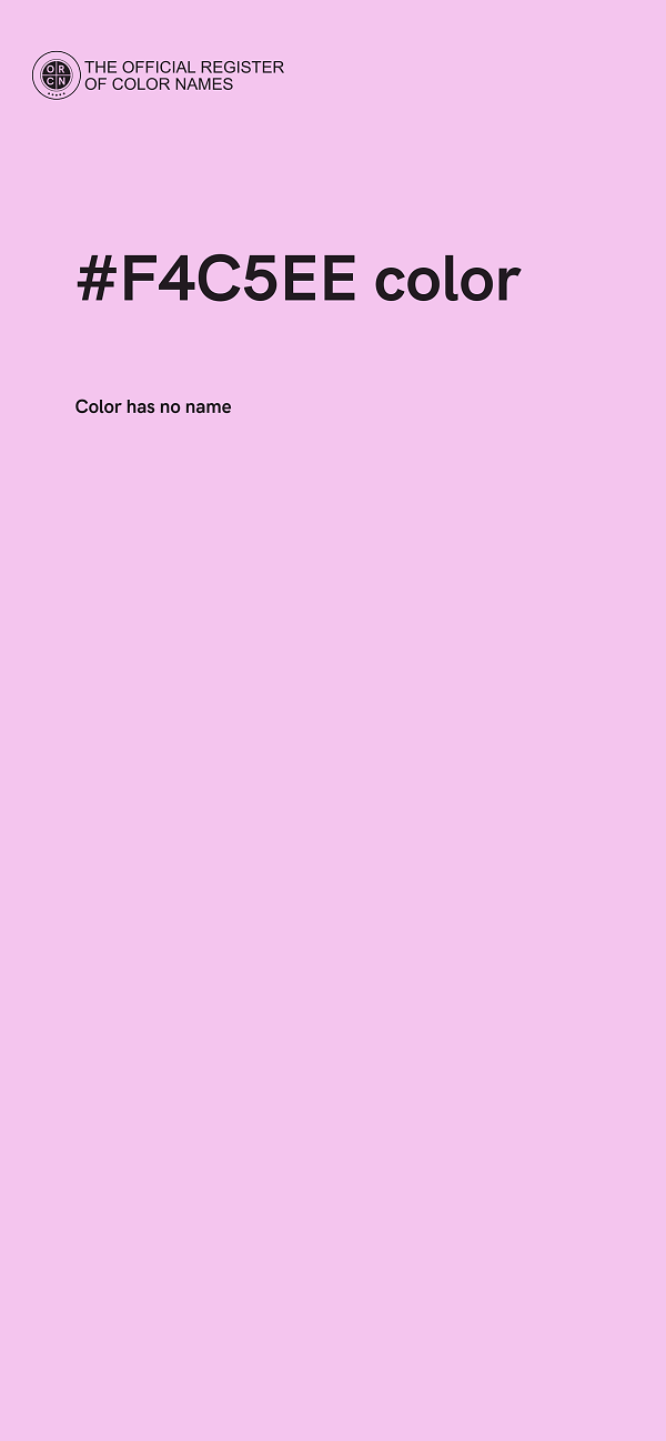 #F4C5EE color image