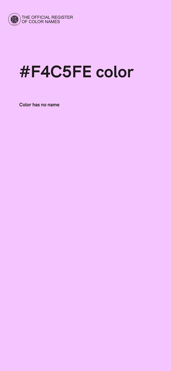 #F4C5FE color image
