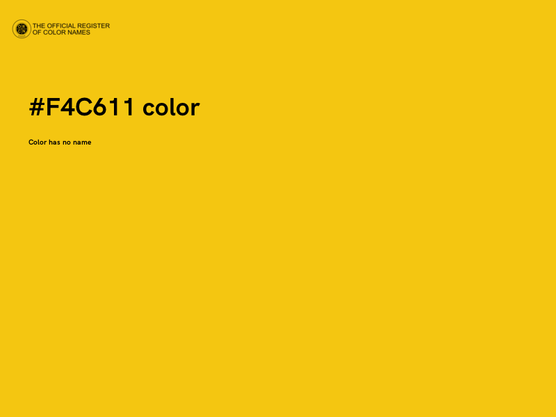 #F4C611 color image