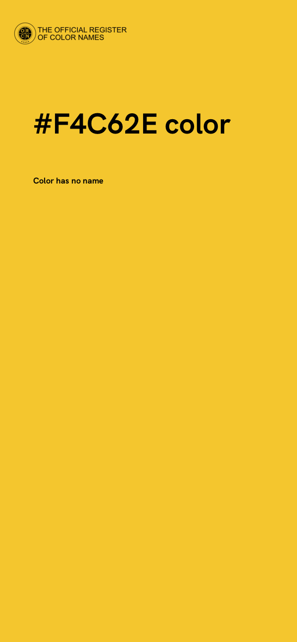 #F4C62E color image
