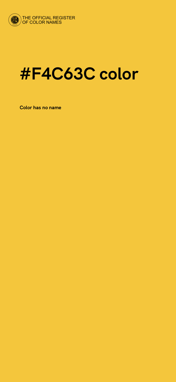 #F4C63C color image