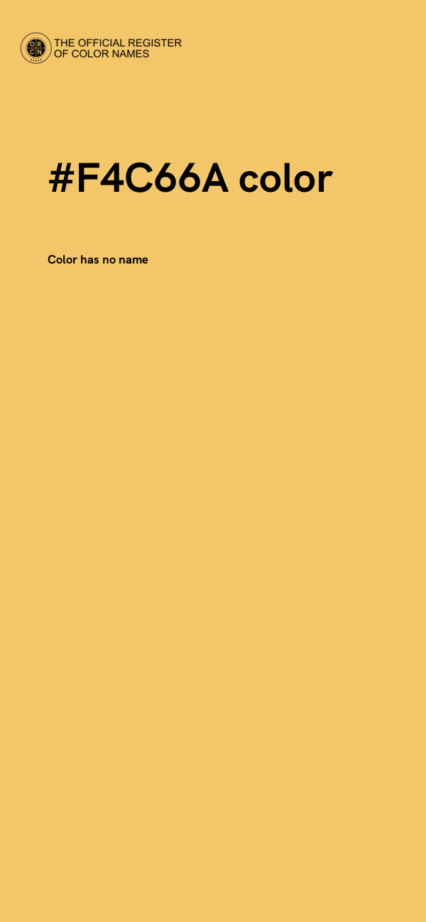 #F4C66A color image