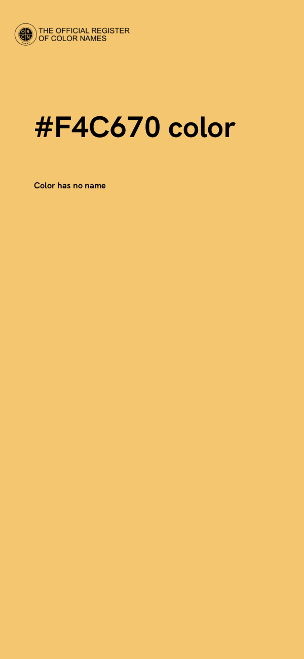 #F4C670 color image