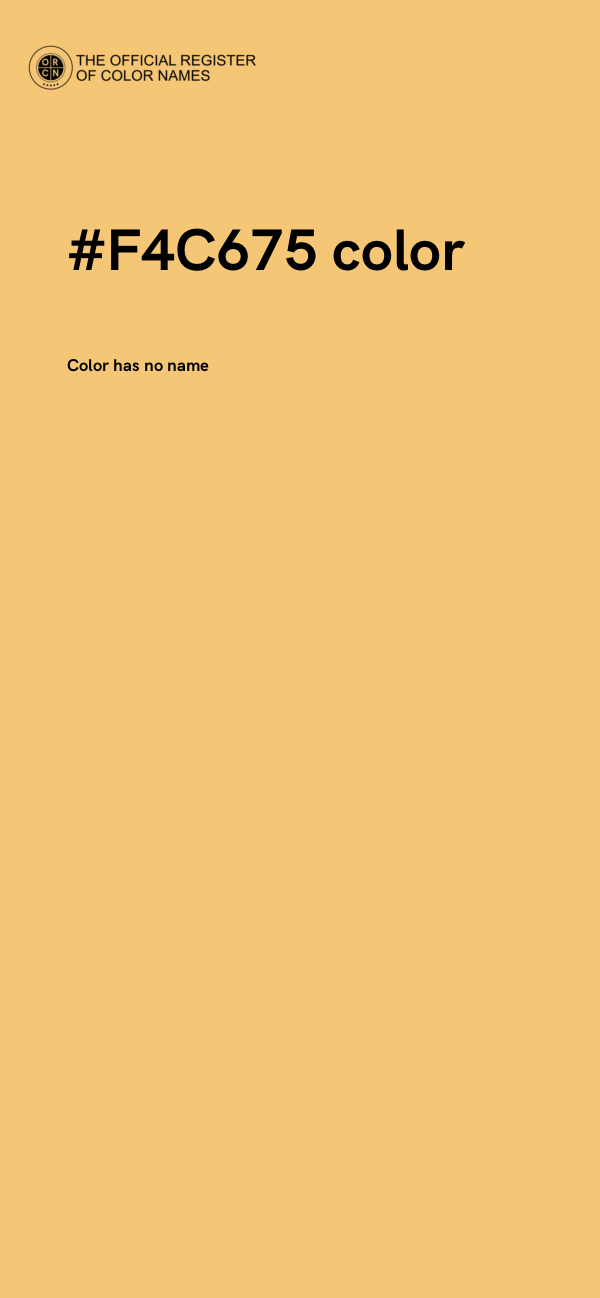 #F4C675 color image