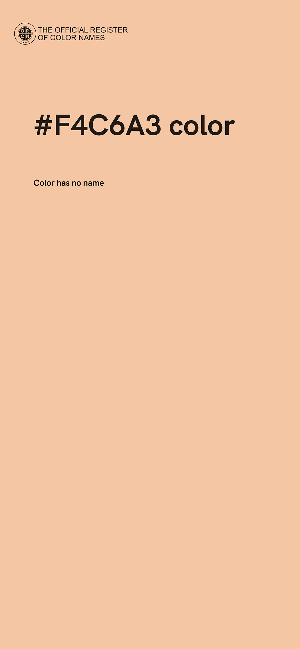 #F4C6A3 color image