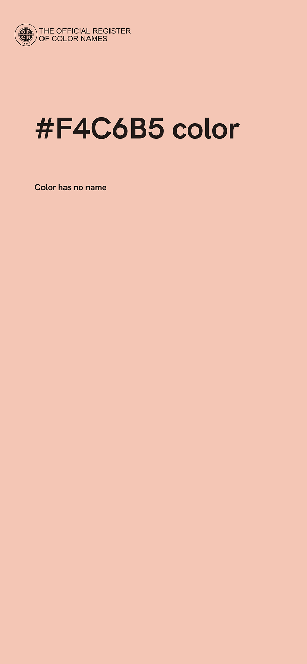 #F4C6B5 color image