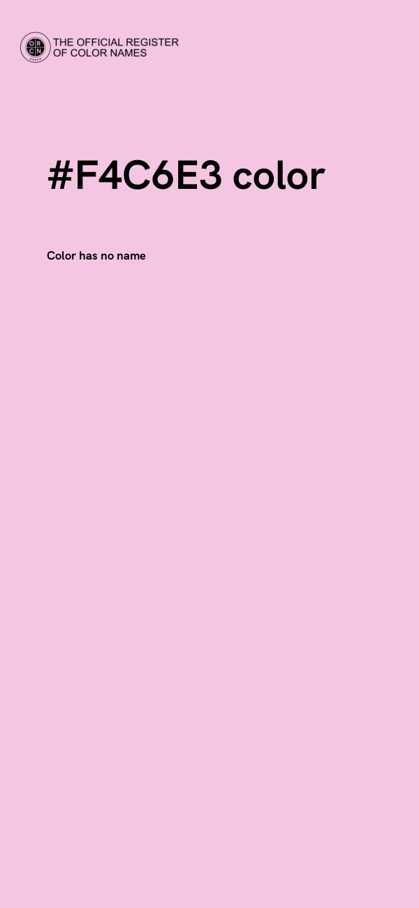 #F4C6E3 color image