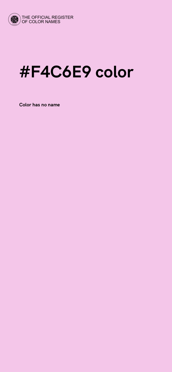 #F4C6E9 color image