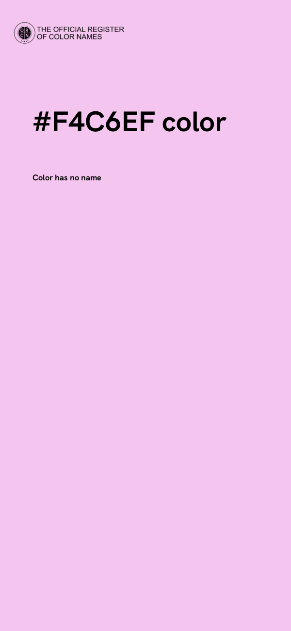 #F4C6EF color image