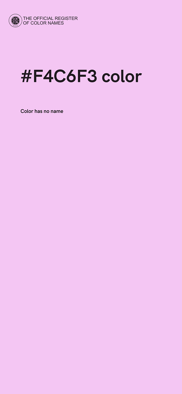 #F4C6F3 color image