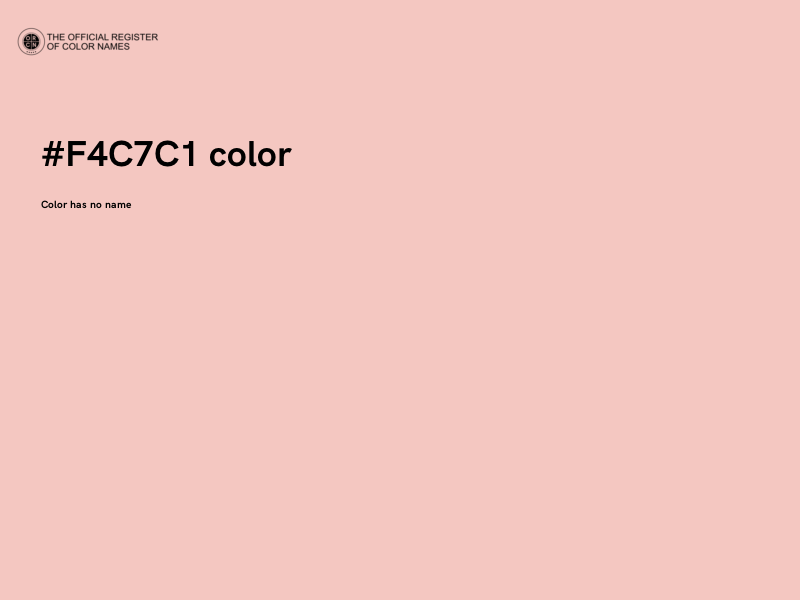 #F4C7C1 color image