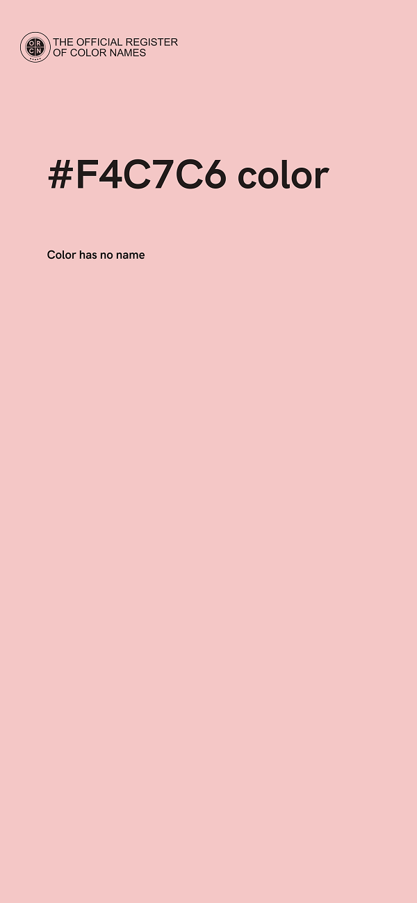 #F4C7C6 color image