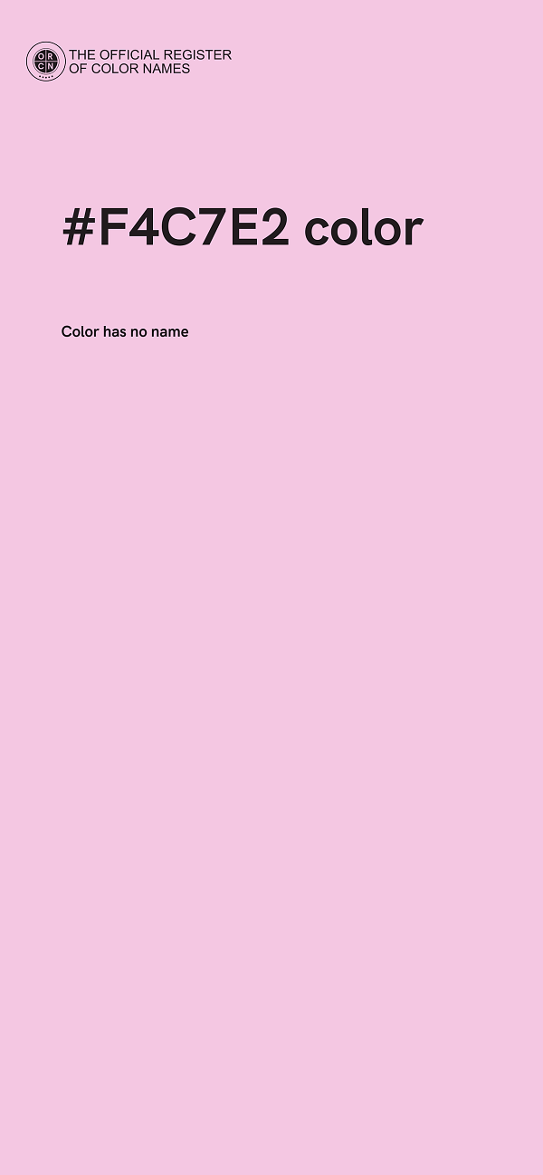 #F4C7E2 color image