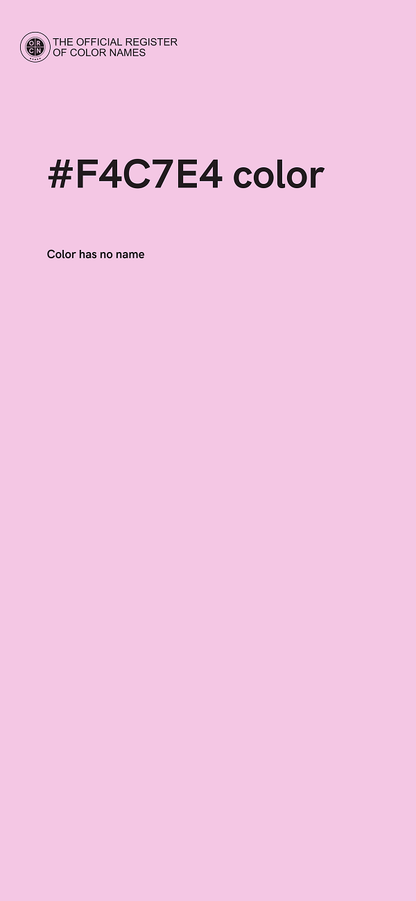 #F4C7E4 color image
