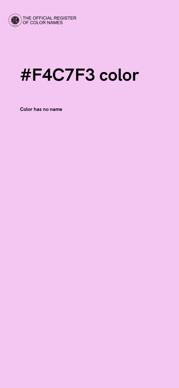 #F4C7F3 color image