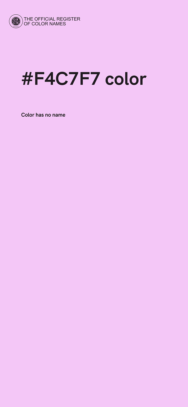#F4C7F7 color image
