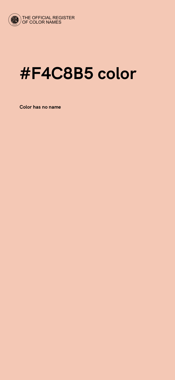 #F4C8B5 color image