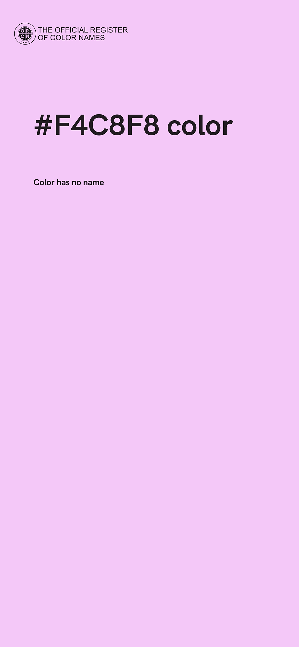 #F4C8F8 color image