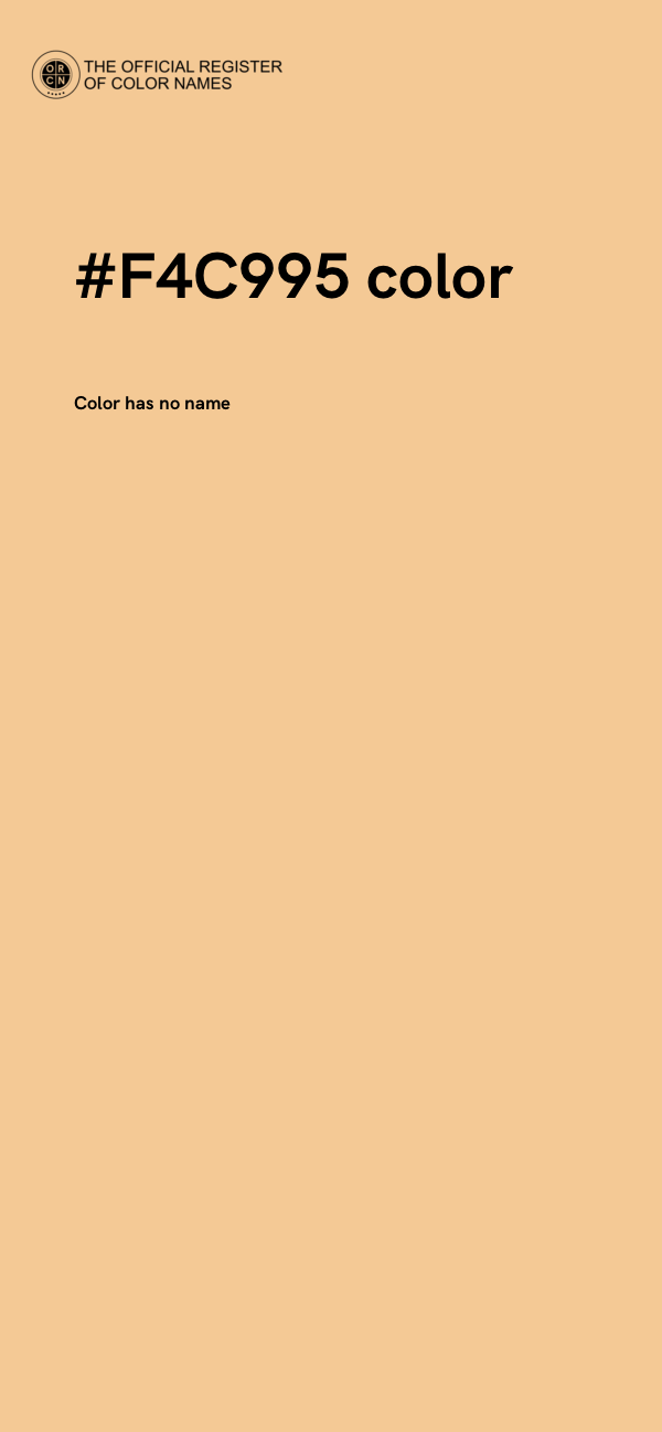 #F4C995 color image