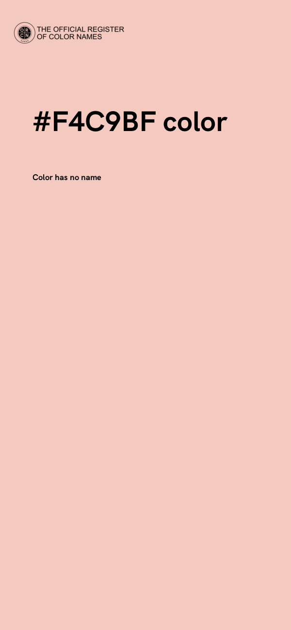 #F4C9BF color image