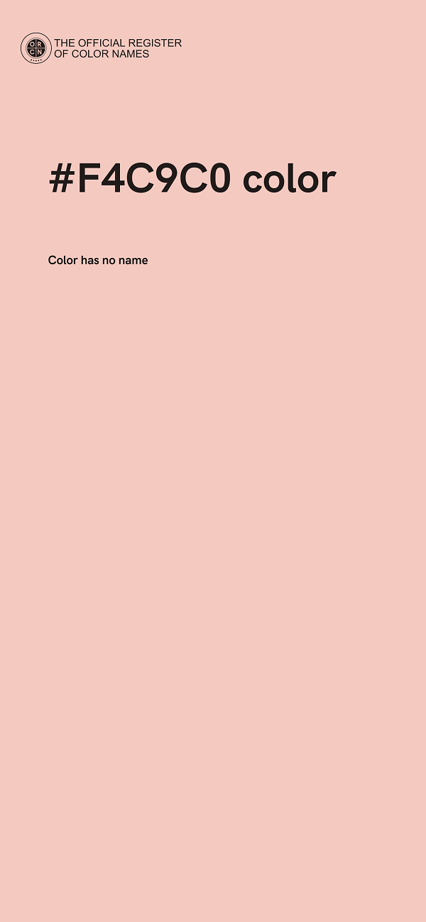#F4C9C0 color image