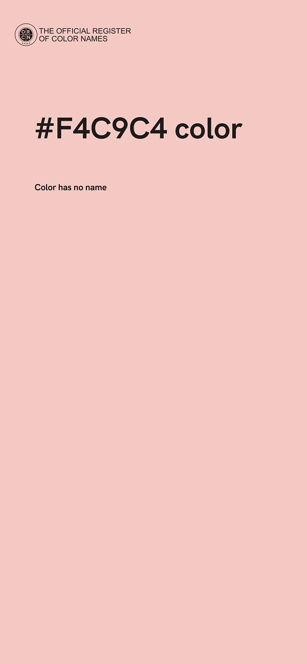 #F4C9C4 color image