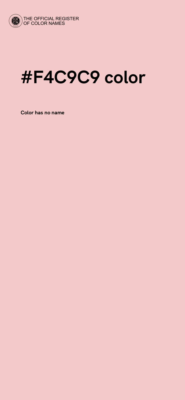 #F4C9C9 color image