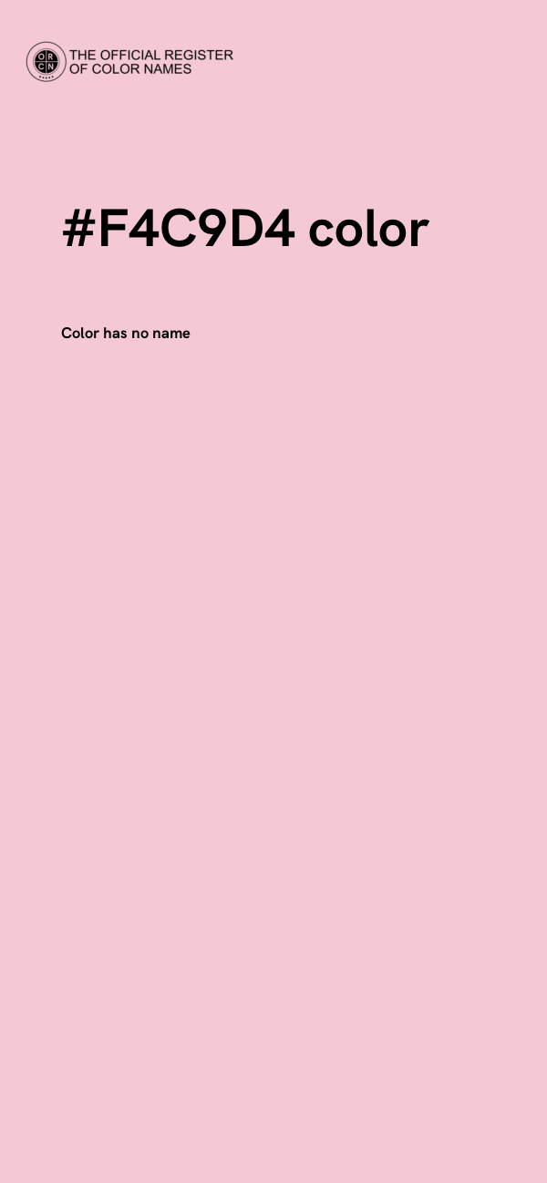 #F4C9D4 color image