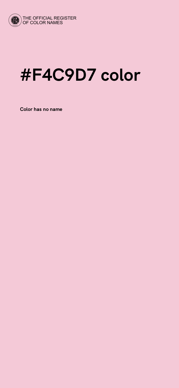 #F4C9D7 color image