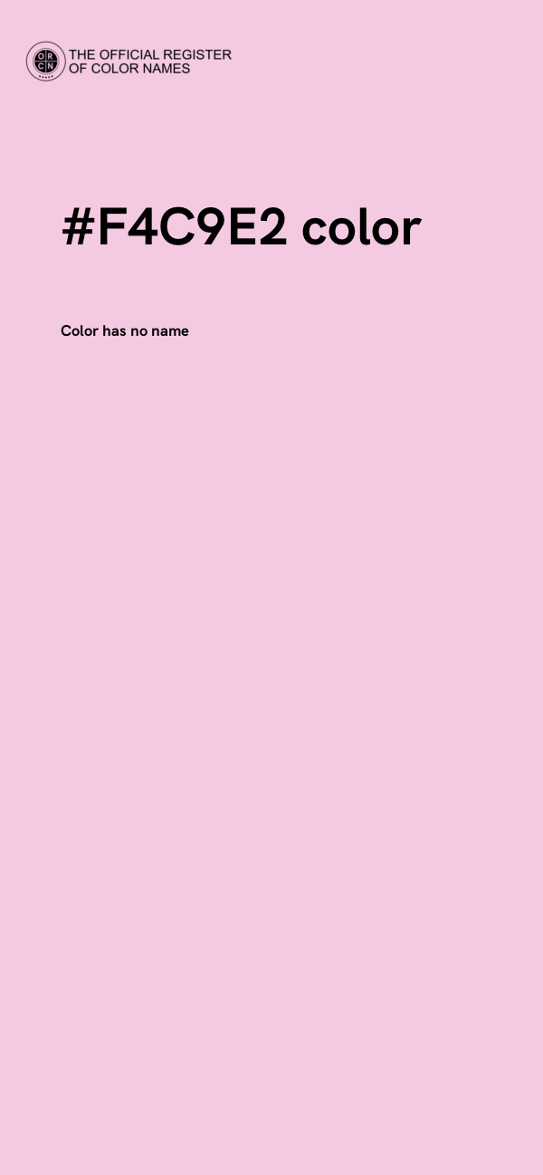 #F4C9E2 color image