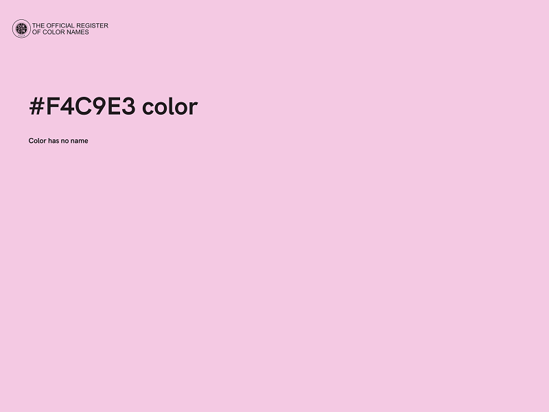 #F4C9E3 color image