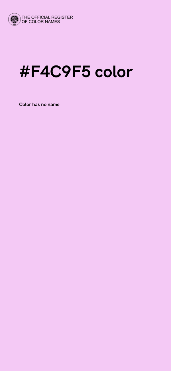 #F4C9F5 color image