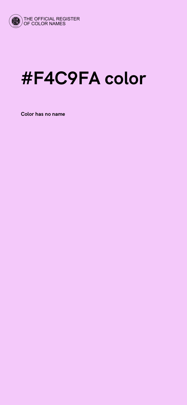 #F4C9FA color image