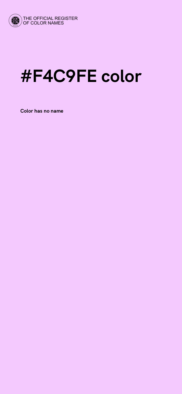 #F4C9FE color image